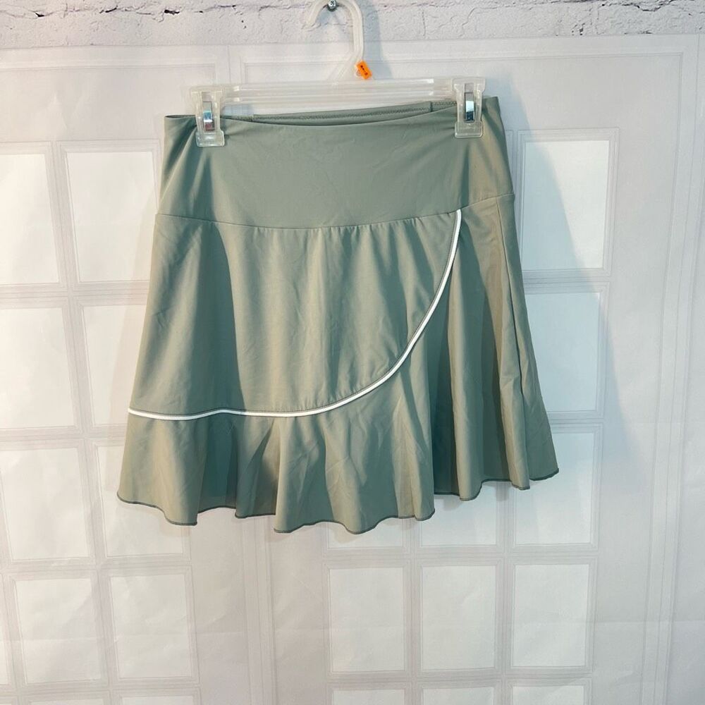 🔥🔥5 for $25🔥🔥Stretchy Gray Shorts Lined Nylon Blend Tennis Skirt Skort Size S